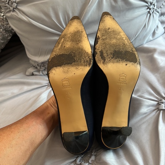 RED by RAMON TENZA Navy Blue Heels, STUNNING! Size 7.5 - Picture 7 of 12
